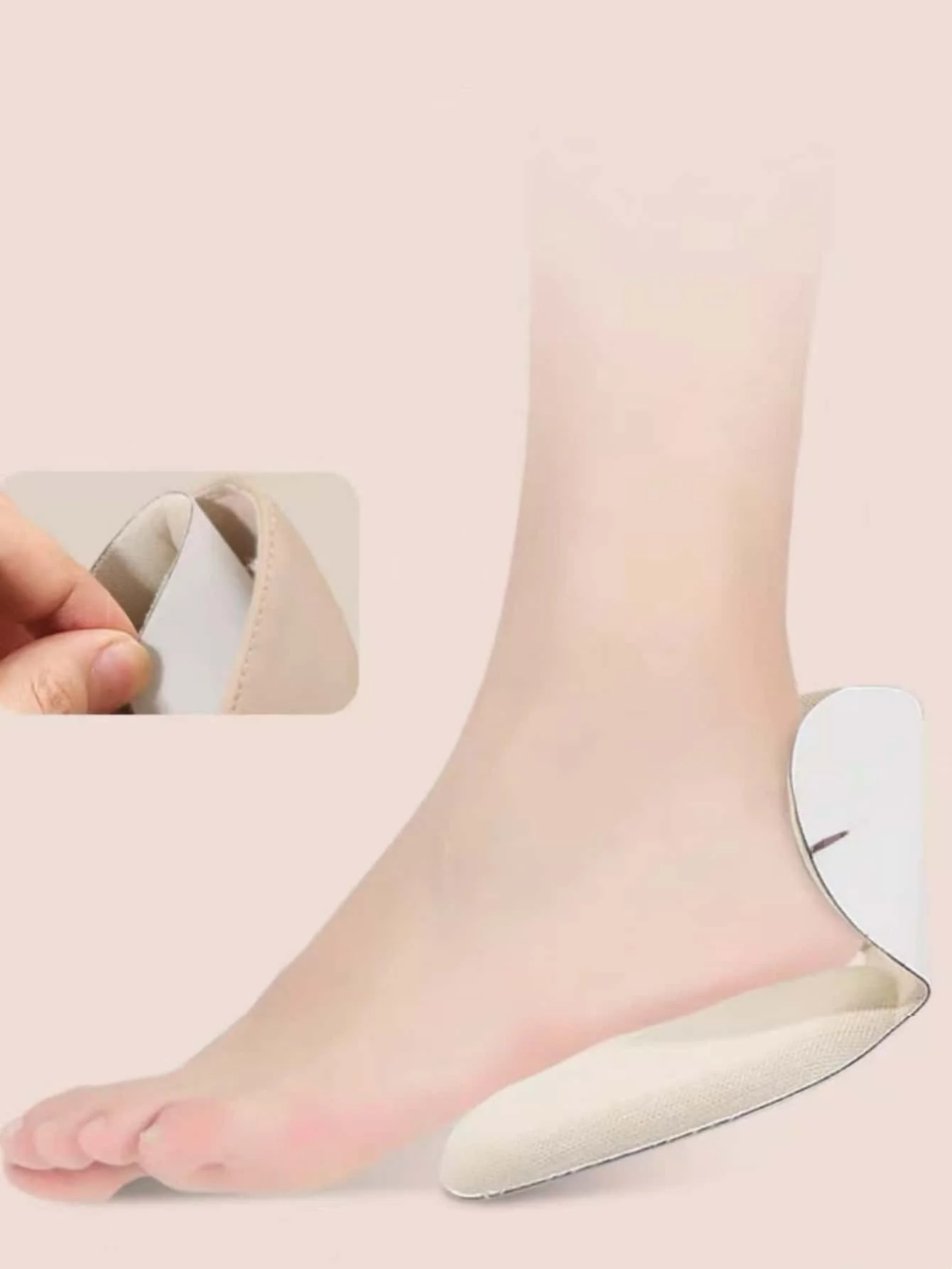 5 Pairs of Heel Cushion Inserts, Elastic Shoe Inserts, Large Shoe Heel Pads, Inserts for Men and Women, Improve the Fit and Comfort of Shoes, Prevent Heel Slipping and Blisters thumbnail 3