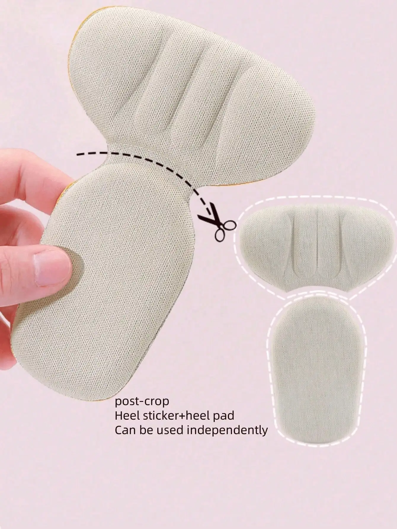 5 Pairs of Heel Cushion Inserts, Elastic Shoe Inserts, Large Shoe Heel Pads, Inserts for Men and Women, Improve the Fit and Comfort of Shoes, Prevent Heel Slipping and Blisters thumbnail 2
