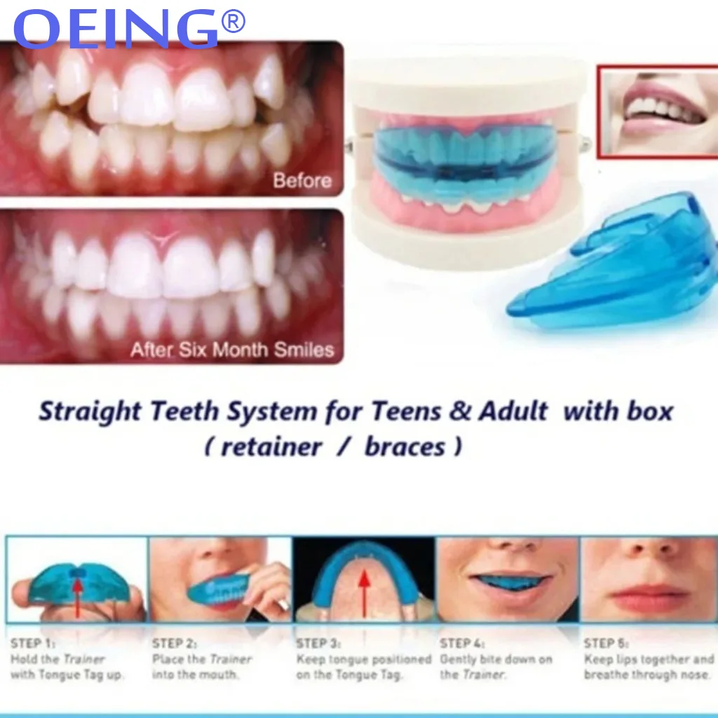 Orthodontic Braces Dental Braces Smile Teeth Alignment Trainer Instanted Silicone Teeth Retainer Mouth Guard Braces Tooth Tray thumbnail 3