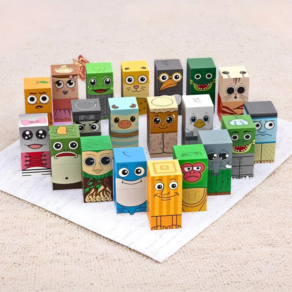 94pcs children's magnetic building blocks - Brainrot character DIY toys and Tung Sahur&Turarero STEM educational creativity thumbnail 4