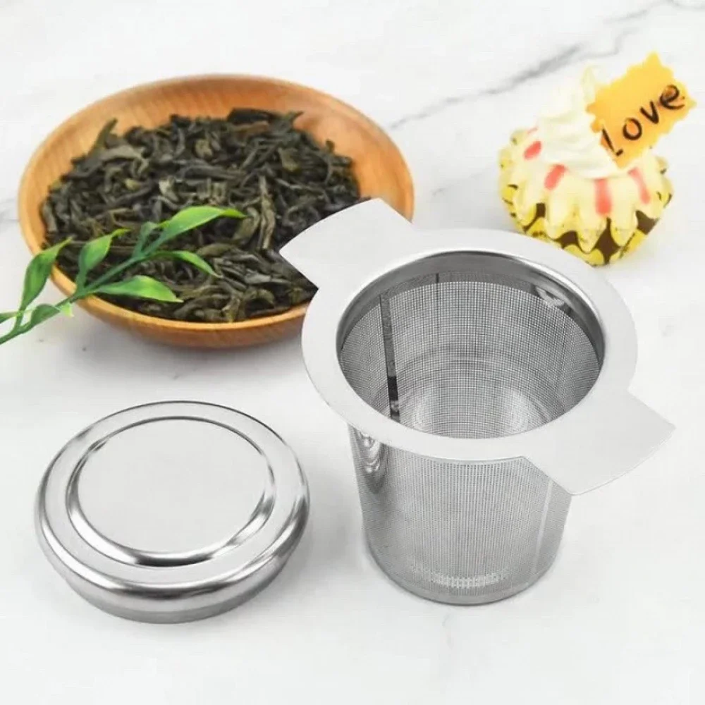 1PCS Reusable Tea Leak Stainless Steel Filter Coffees Infuser Basket Tea Strainer Teapot Cup Filter Multi- Teapot Infuser Leak thumbnail 4