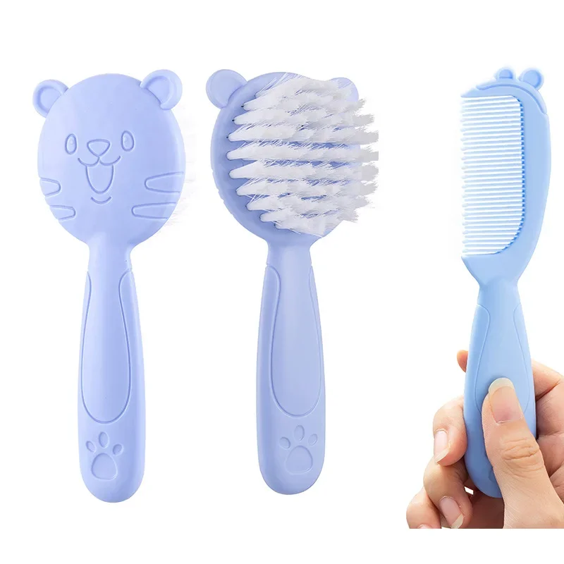 Baby Comb Hair Removal Brush Newborn Boys and Girls Baby Shampoo Soft Brush Comfortable and Suitable for Infants Aged 0-3 Years thumbnail 2