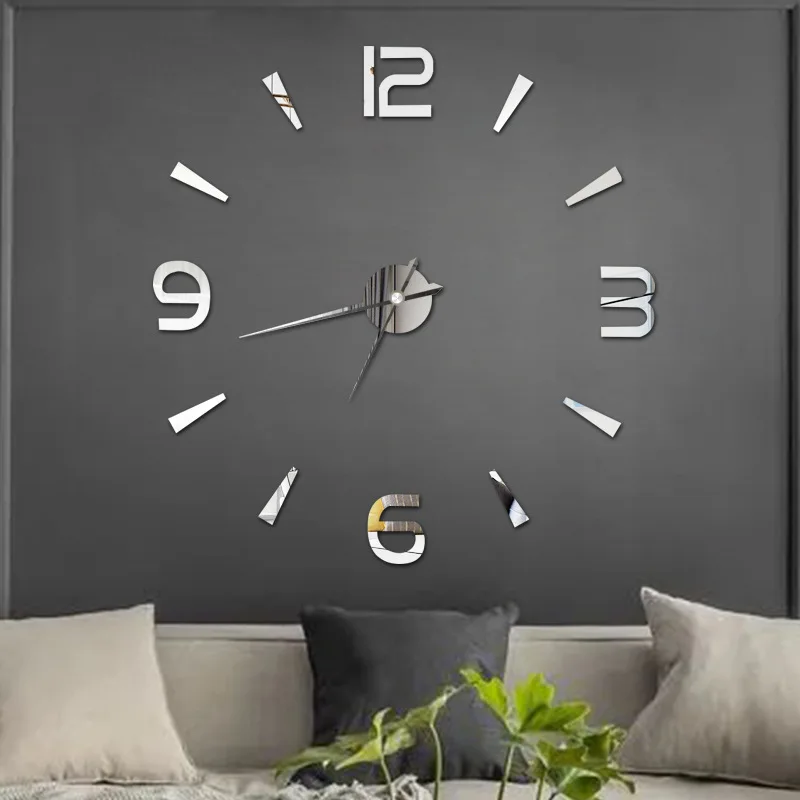 Large 3D Wall Clock Luminous Classic Wall Clocks DIY Digital Clock Wall Watches Stickers Silent Clock for Home Living Room Table thumbnail 4