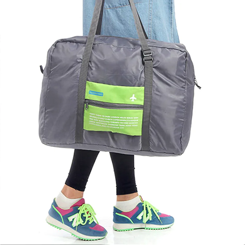 New Fashion WaterProof Travel Bag Large Capacity Bag Women Nylon Folding Bag Unisex Luggage Travel Handbags thumbnail 3