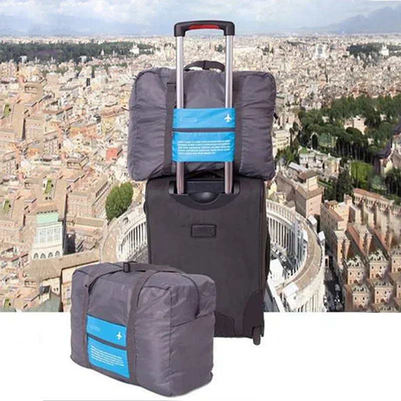 New Fashion WaterProof Travel Bag Large Capacity Bag Women Nylon Folding Bag Unisex Luggage Travel Handbags thumbnail 2