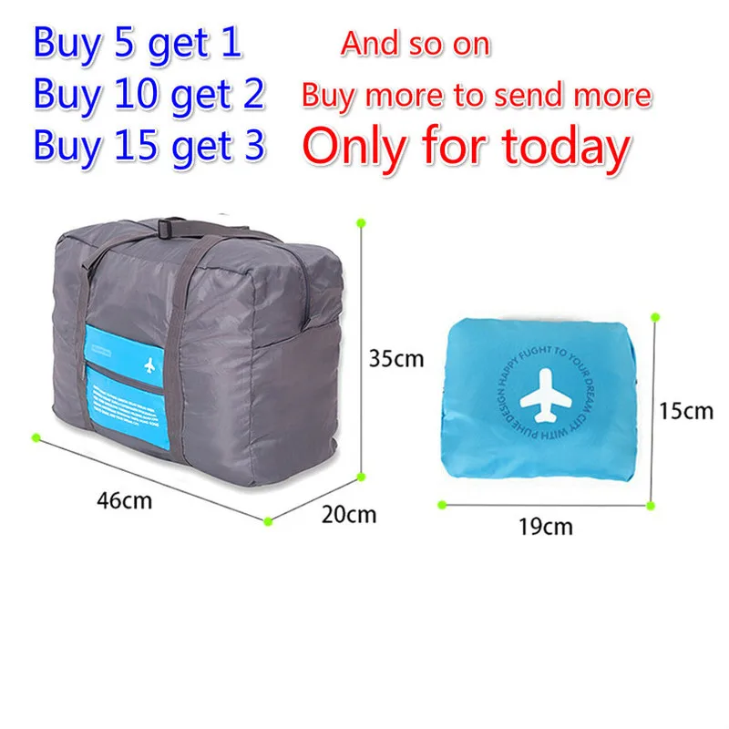 New Fashion WaterProof Travel Bag Large Capacity Bag Women Nylon Folding Bag Unisex Luggage Travel Handbags thumbnail 4