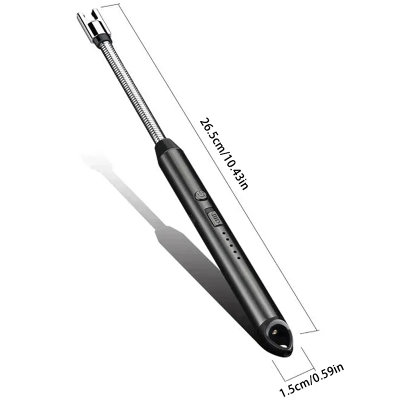 3PC Electronic Lighter Outdoor Kitchen C Type Rechargeable with Safety Lock Suitable for Candle Gas Stove Smoke Accessories New thumbnail 2