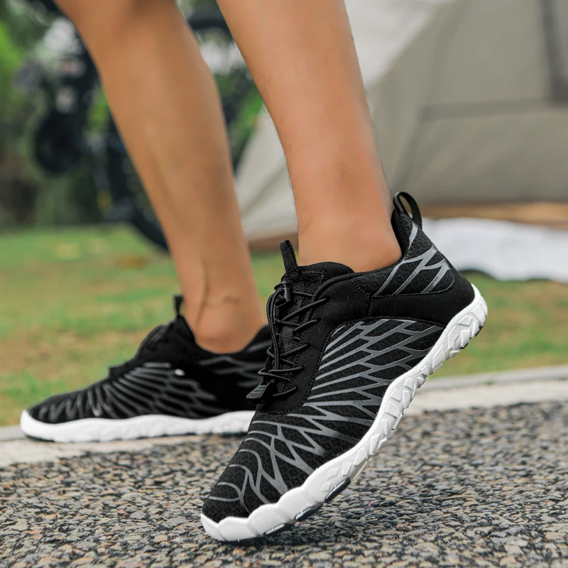 New Wide Toe Barefoot Walking Shoes Comfort Non-slip Hiking Camping Terkking Sneakers Unisex Outdoor Cycling Gym Fitnees Sport thumbnail 3