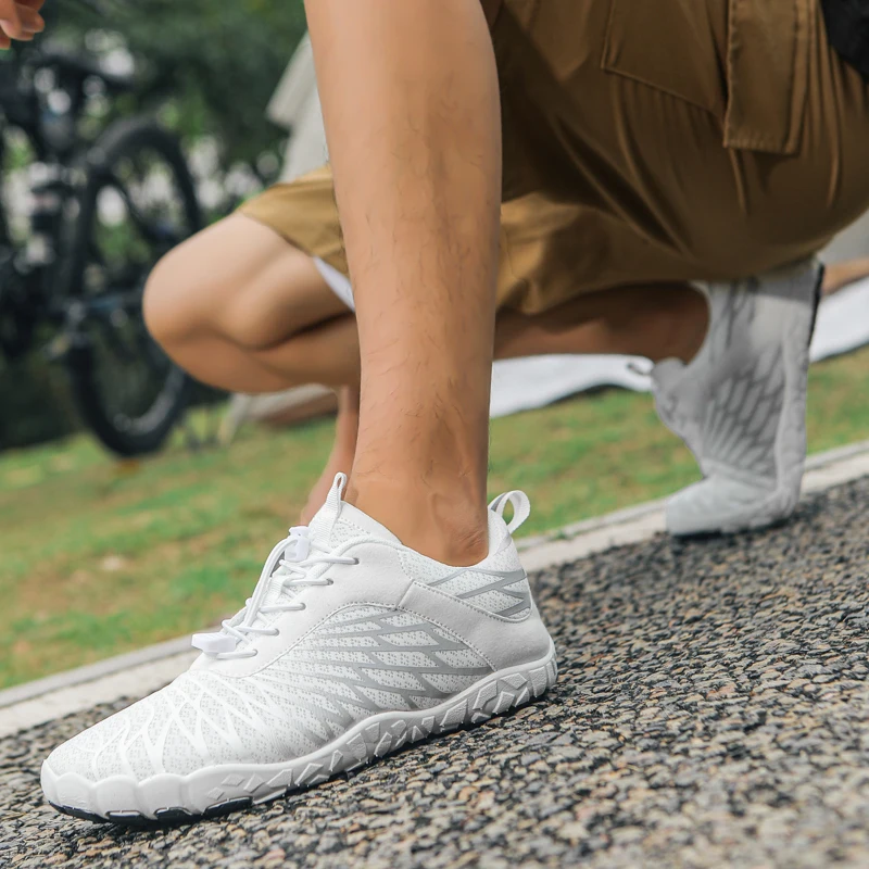 New Wide Toe Barefoot Walking Shoes Comfort Non-slip Hiking Camping Terkking Sneakers Unisex Outdoor Cycling Gym Fitnees Sport thumbnail 5