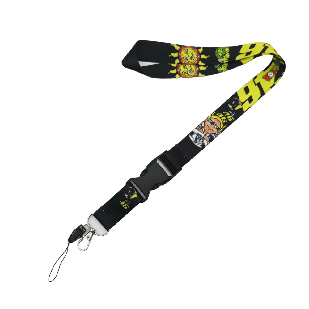 Car Motorcycle JDM Cultural Keychain Buckle Lanyard Employee's Card ID Mobile Phone Keyring Hanging Neck Lanyard Quick Release thumbnail 3