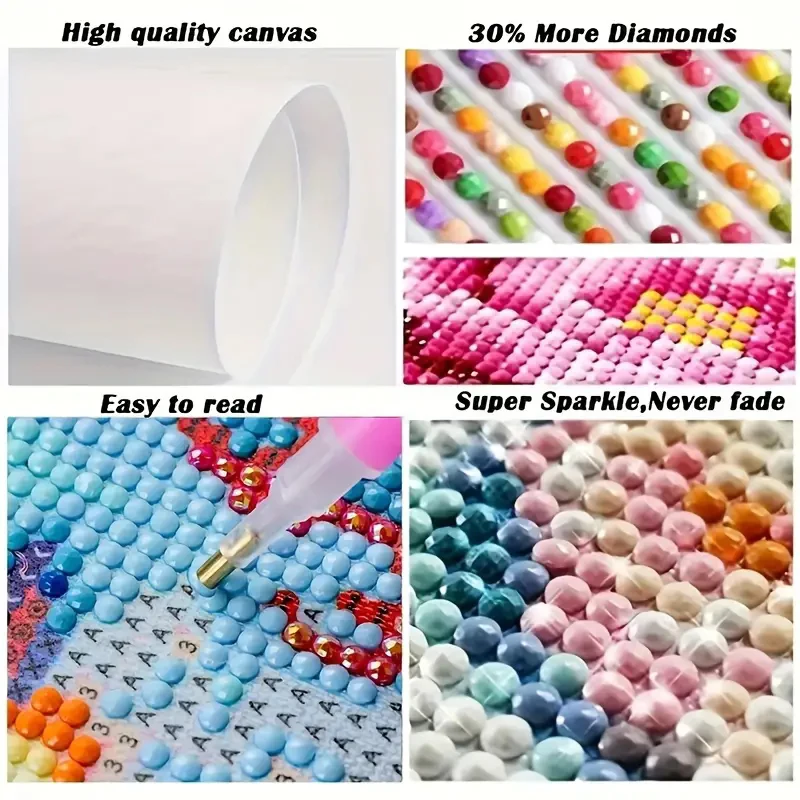 Diamond Art Painting Kits Accessories Paint Full Crystal New Mosaic 5D Diy Diamond Paintings 30x30 cm New 2025 Wall Art Pictures thumbnail 5