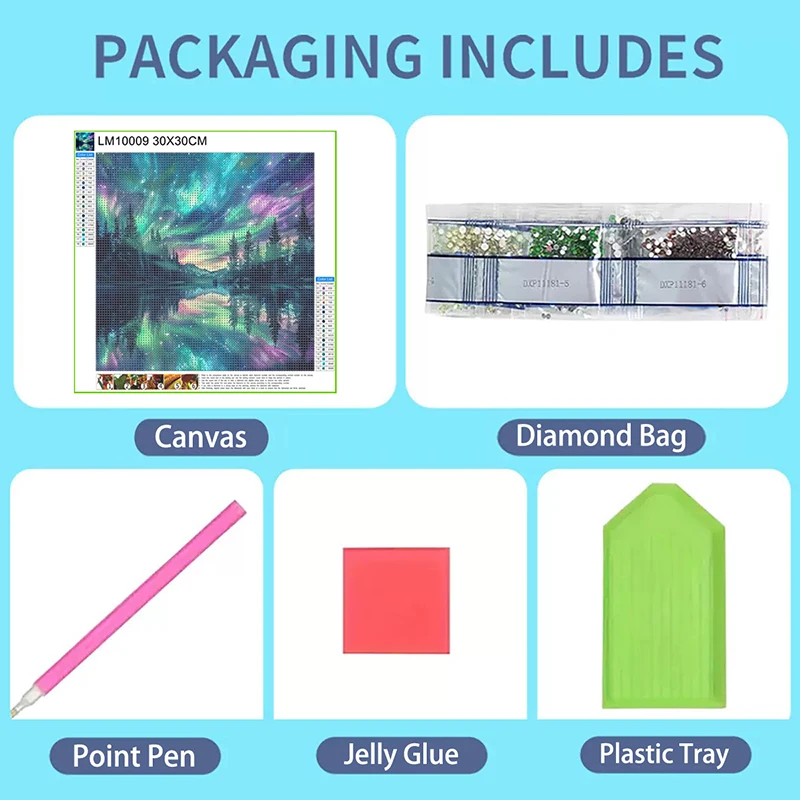 Diamond Art Painting Kits Accessories Paint Full Crystal New Mosaic 5D Diy Diamond Paintings 30x30 cm New 2025 Wall Art Pictures thumbnail 4