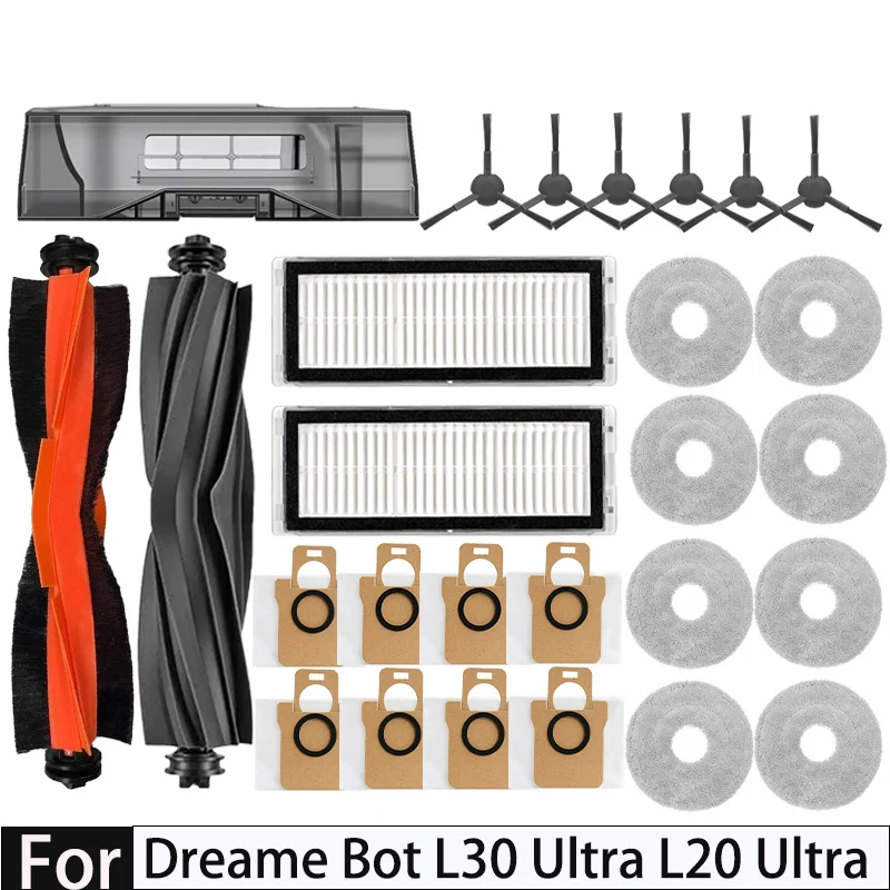 Dreame Bot L30 Ultra L20 Ultra vacuum cleaner, consumables, main side brush, Hepa filter, vacuum cleaner  accessories