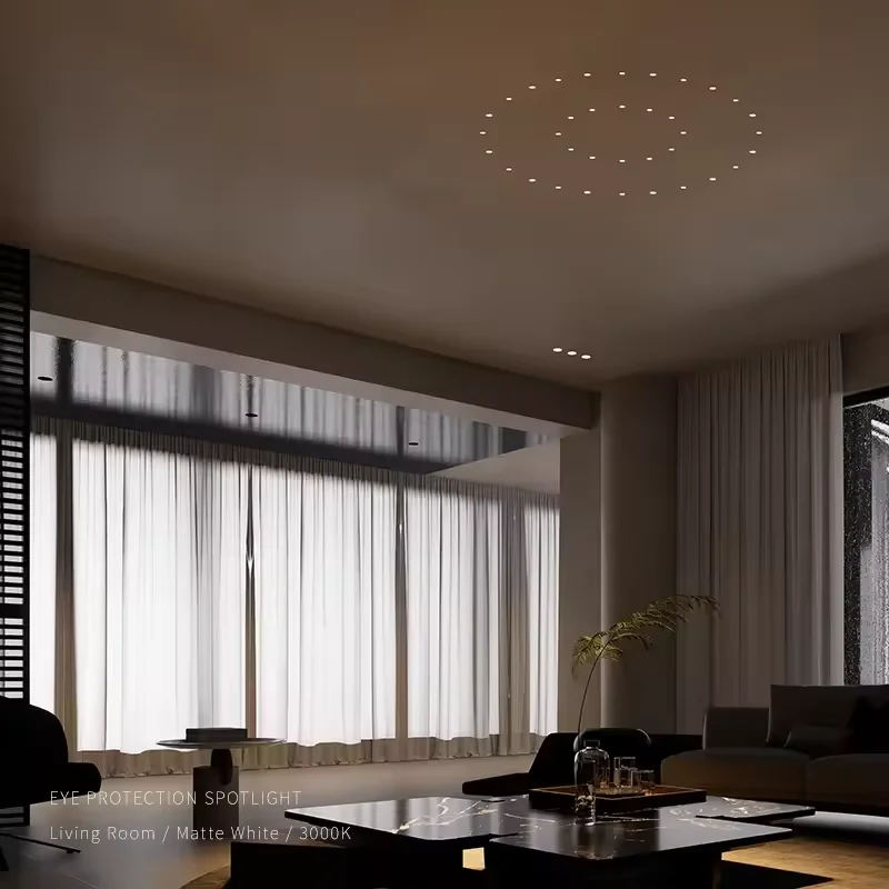 LED Recessed Downlight Black Modern Spotlight Indoor Anti-glare CRI97 Aluminum Ceiling Light for Living Room Bedroom thumbnail 6