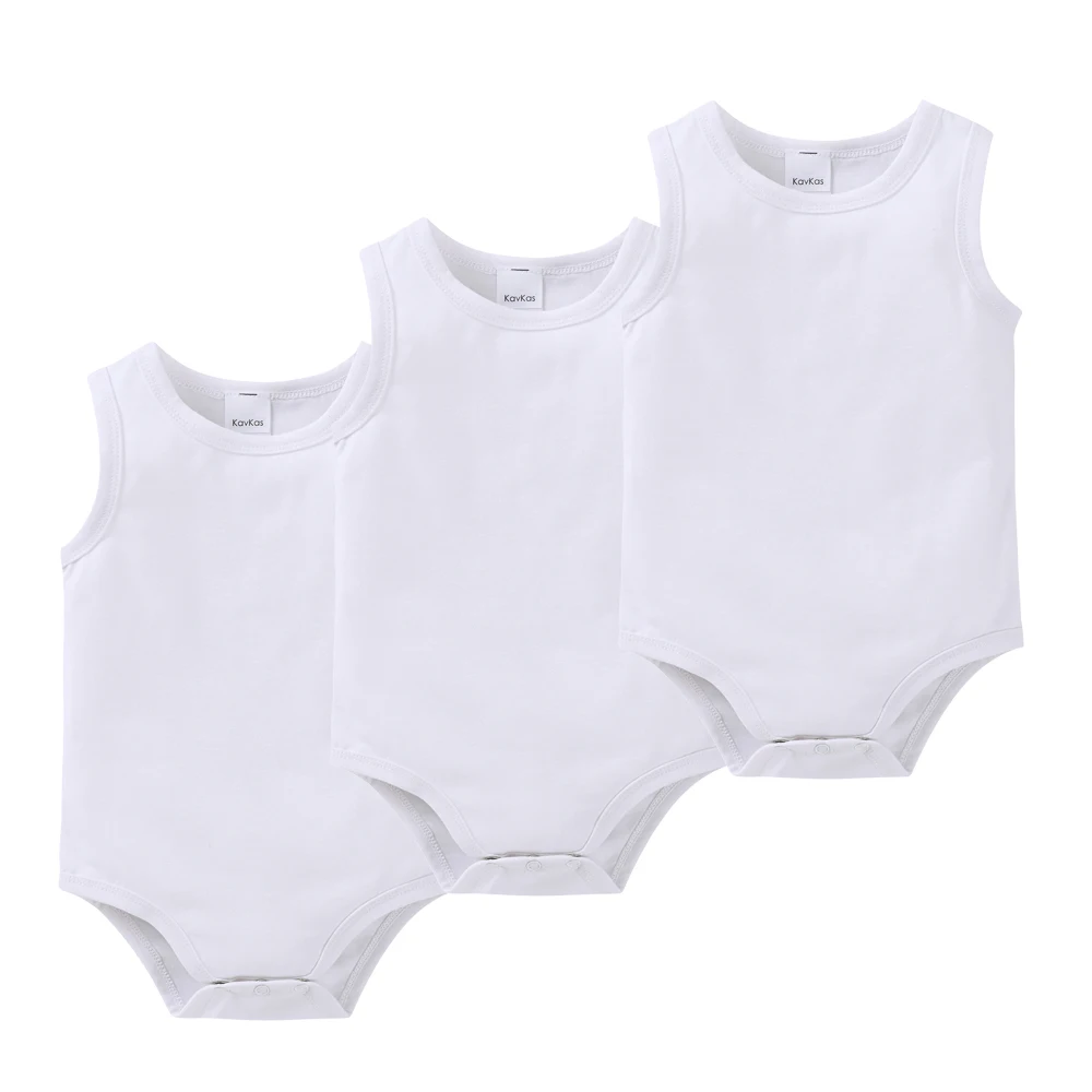 2025 Infant Baby Girls Boys Bodysuit 100% Cotton 1 pcs 2 pcs 3 pcs Sling Vest Design Newborn Clothes