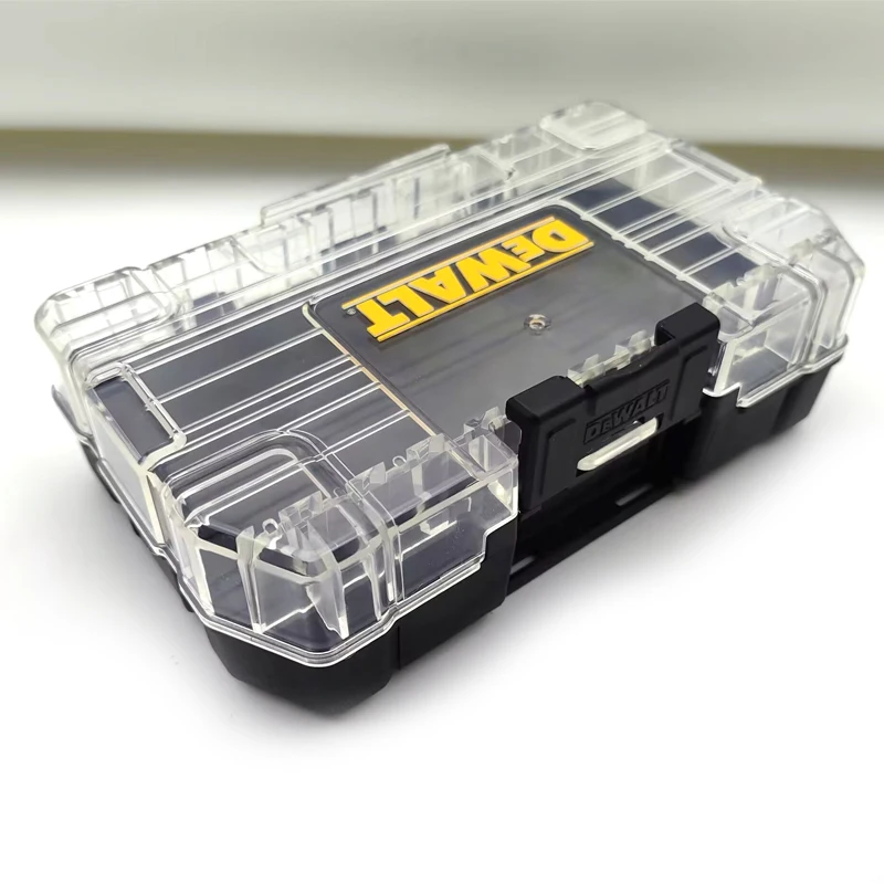 DEWALT Original TSTAK Black Small/Medium Tool Accessories Storage Box Set Plastic Rugged Portable ToolBox thumbnail 3