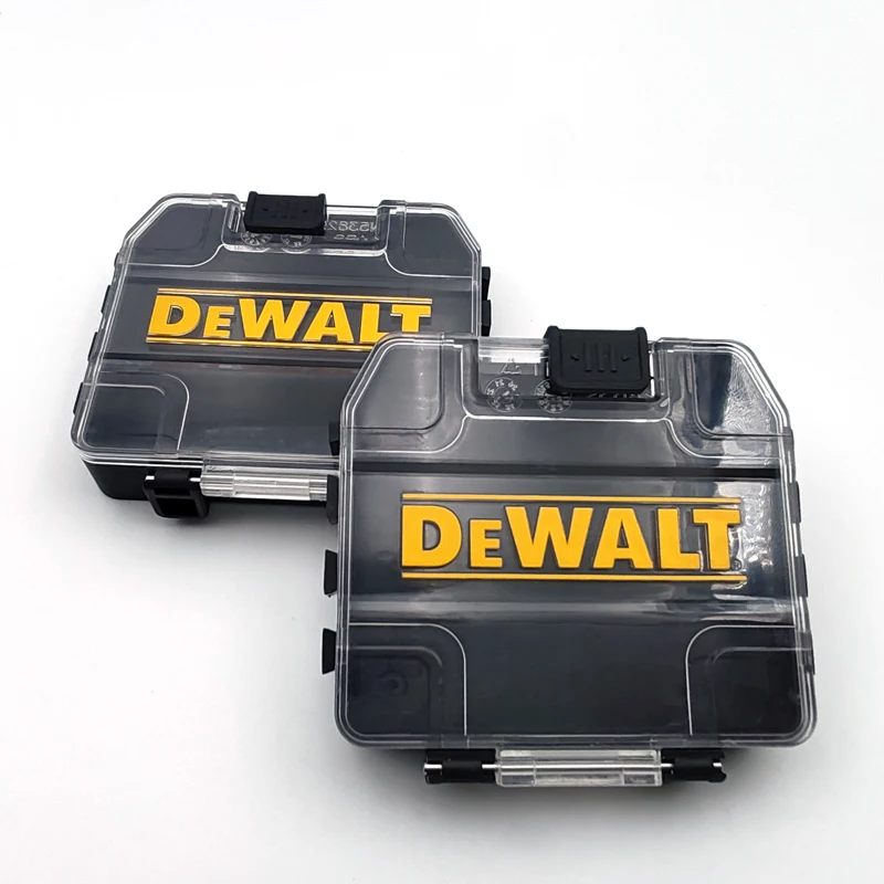 DEWALT Original TSTAK Black Small/Medium Tool Accessories Storage Box Set Plastic Rugged Portable ToolBox thumbnail 5