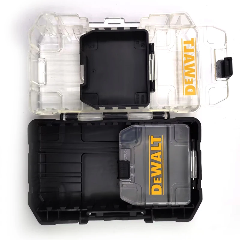 DEWALT Original TSTAK Black Small/Medium Tool Accessories Storage Box Set Plastic Rugged Portable ToolBox thumbnail 4