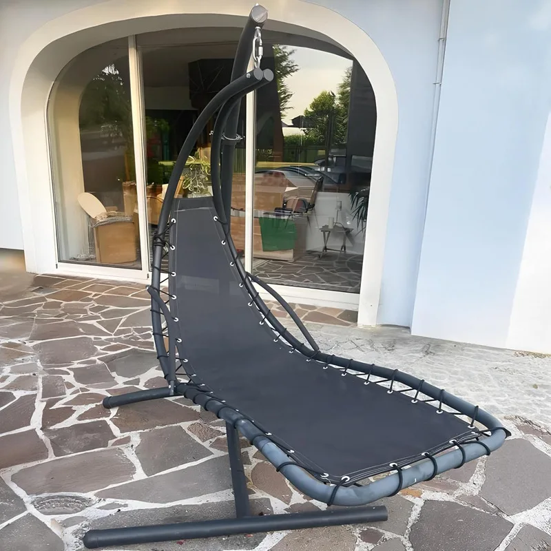 Black Replacement Seat Cloth For Textilene Hanging Swing Chair - 64x197x23CM Garden Swing Replacement Waterproof Dustproof thumbnail 2