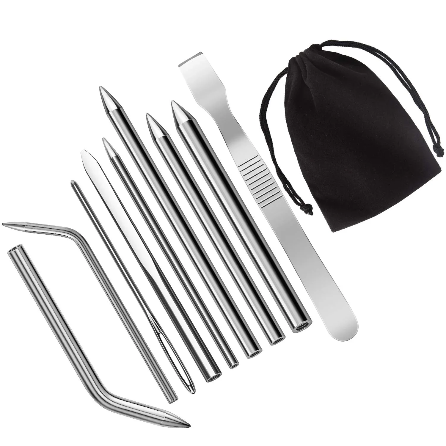 Aluminum Paracord Knitting Tool Set for DIY Bracelets Weave Tool Umbrella Rope Parachute Cord Needles Camping Outdoor Gear
