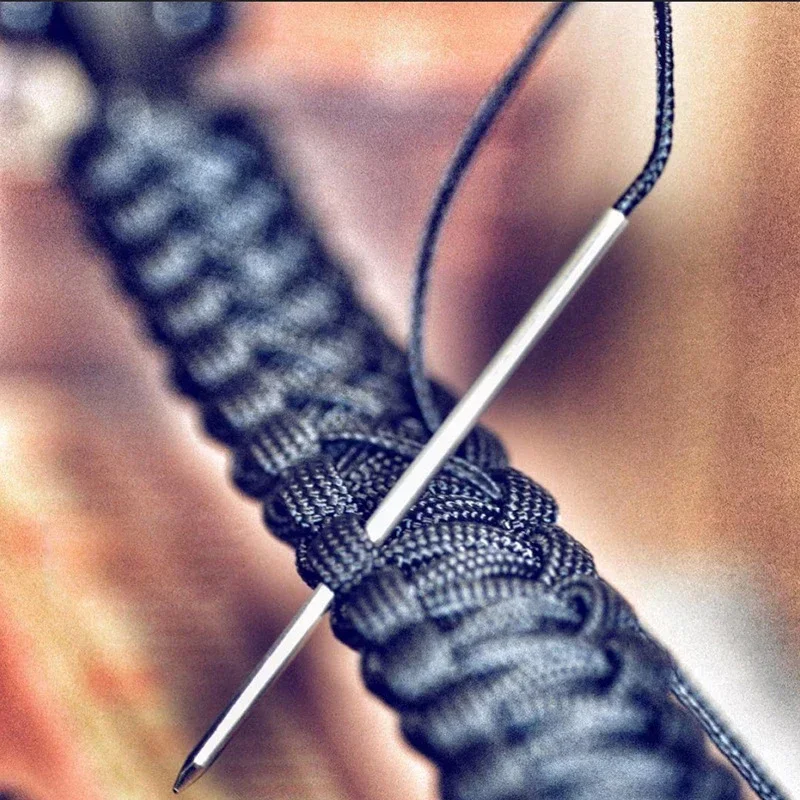 Aluminum Paracord Knitting Tool Set for DIY Bracelets Weave Tool Umbrella Rope Parachute Cord Needles Camping Outdoor Gear thumbnail 6