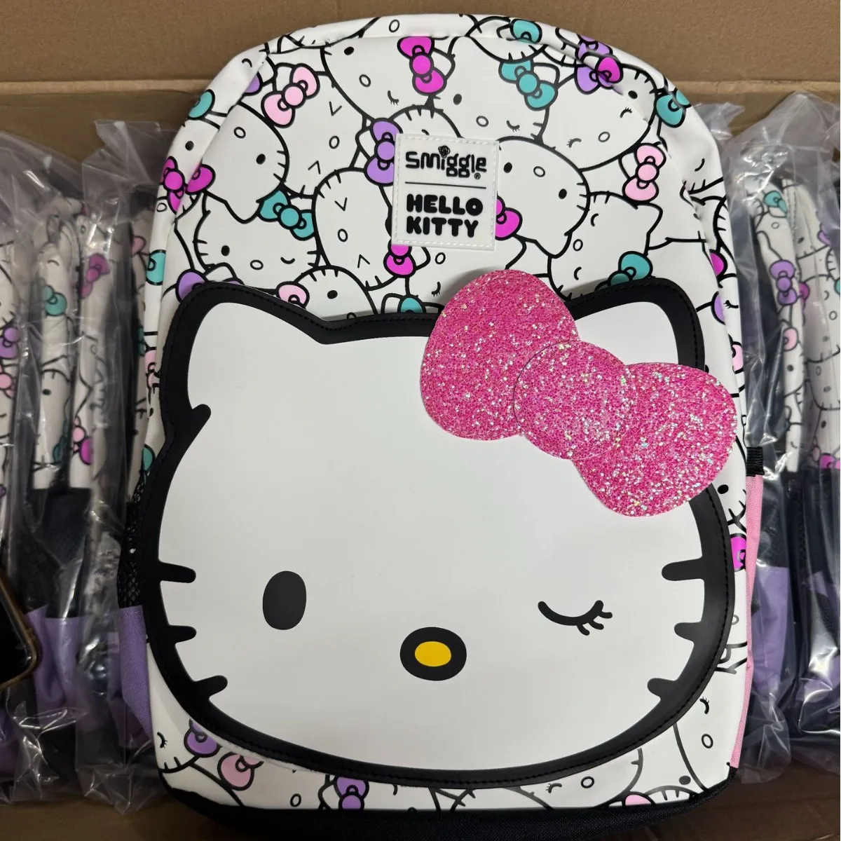 Sanrio Hello Kitty Elementary School Backpack Reduce Burden Ultra Light Backpack Child Stationery Pen Box Lunch Bag Girl Gift thumbnail 4