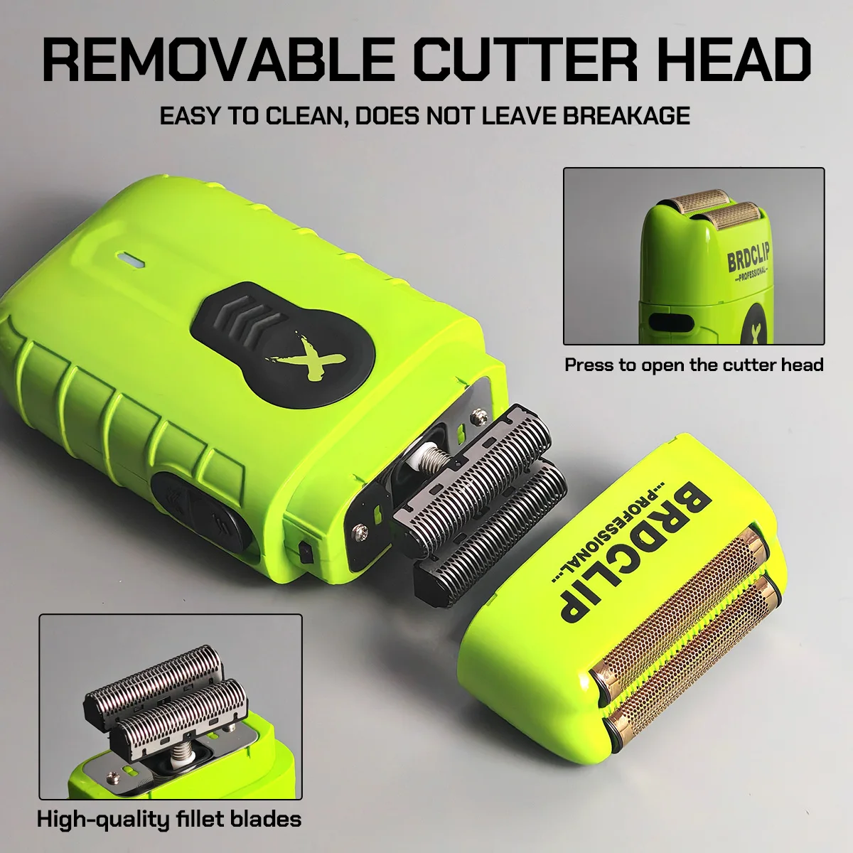 Professional Double Foil Shaver Hair Trimmer Beard trimming Electric Clipper for Man BRDCLIP thumbnail 6