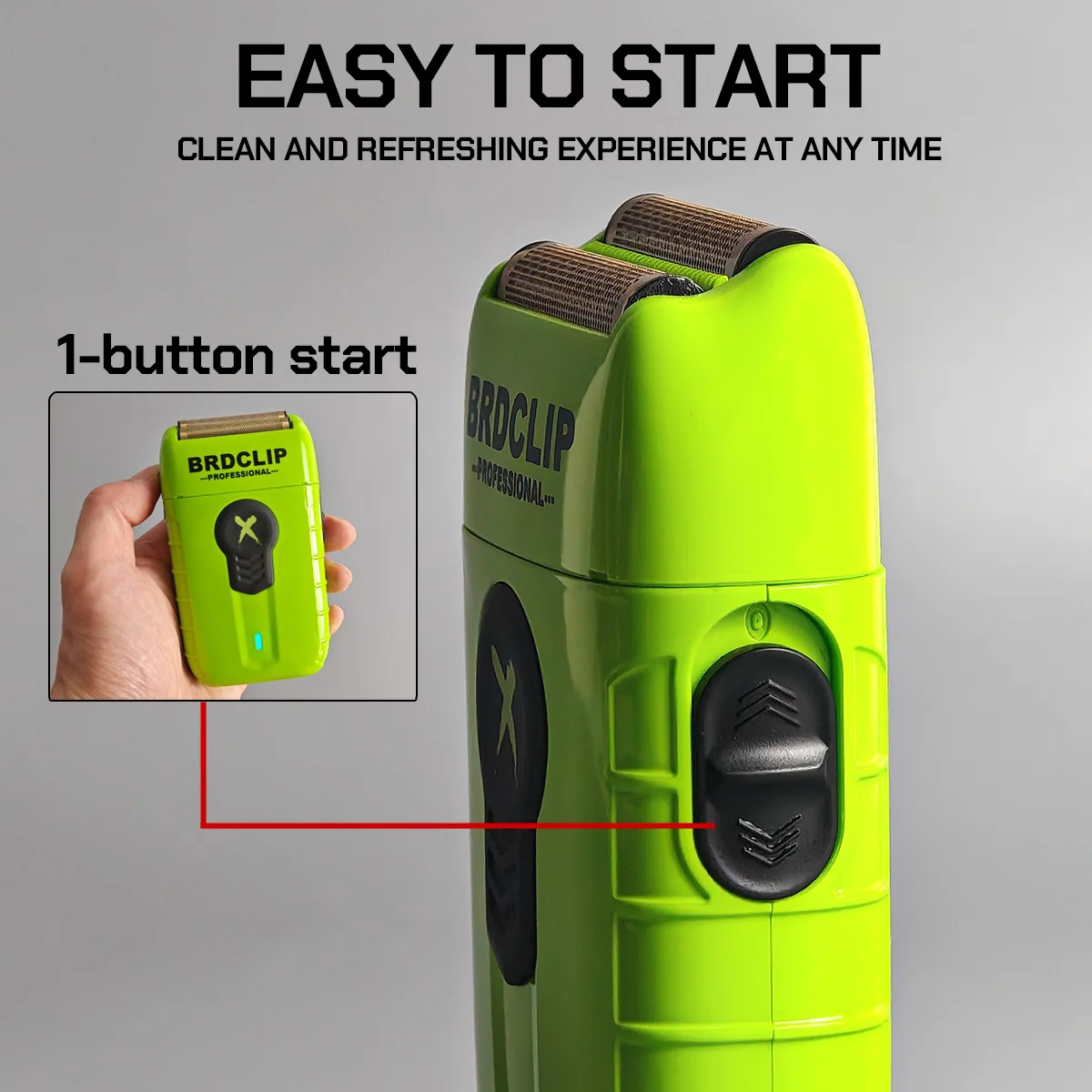 Professional Double Foil Shaver Hair Trimmer Beard trimming Electric Clipper for Man BRDCLIP thumbnail 4