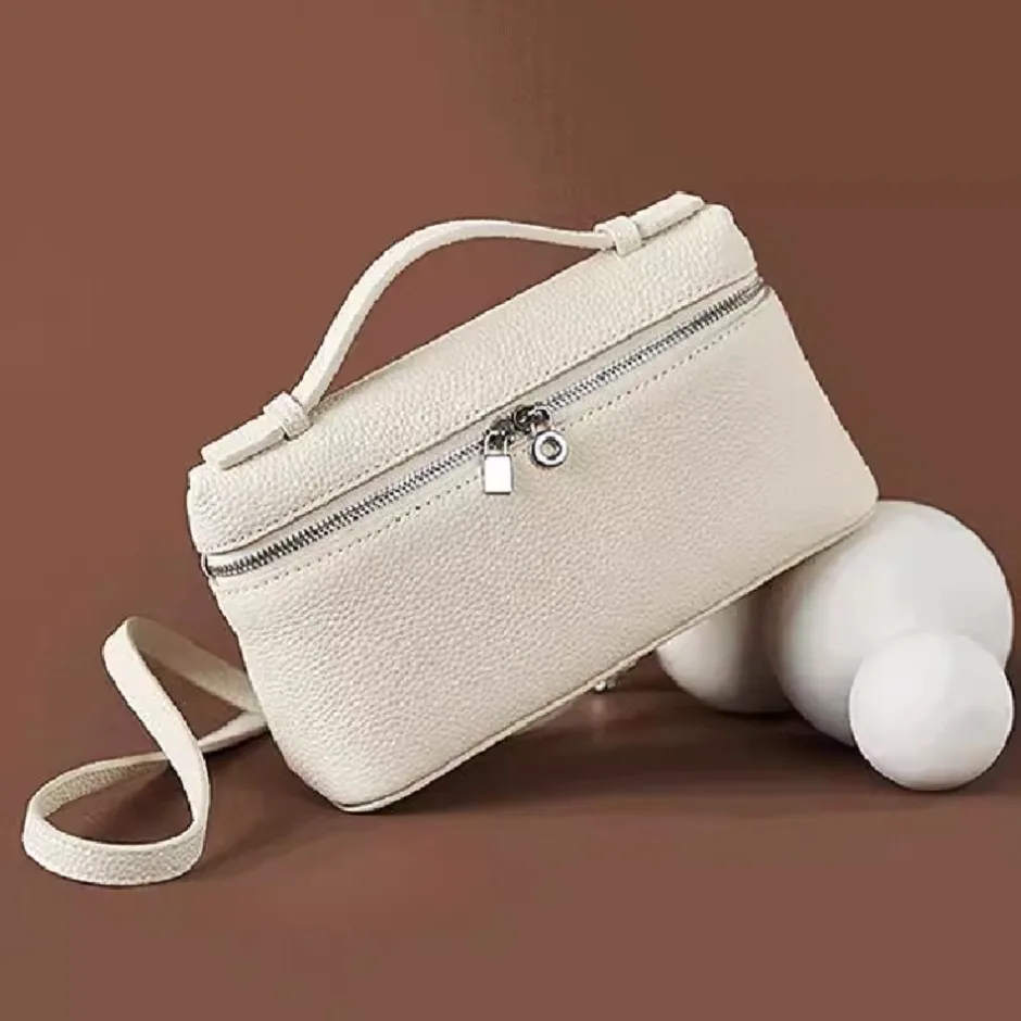 Premium sense of niche lychee grain shoulder bag simple fashion lunch box women's bag exquisite mini handheld crossbody bags thumbnail 2