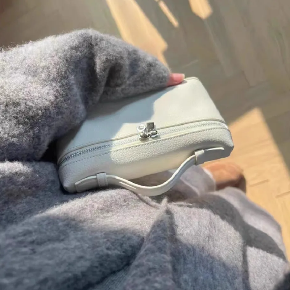 Premium sense of niche lychee grain shoulder bag simple fashion lunch box women's bag exquisite mini handheld crossbody bags thumbnail 3