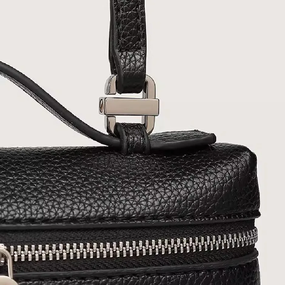 Premium sense of niche lychee grain shoulder bag simple fashion lunch box women's bag exquisite mini handheld crossbody bags thumbnail 5