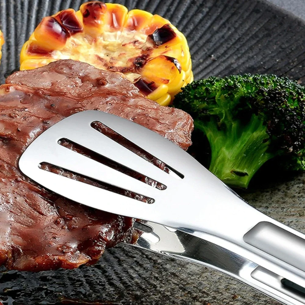 New Stainless Steel Food Tongs BBQ Meat Salad Bread Clip Barbecue Grill Buffet Clamp Non-slip Tong Cooking Tools Kitchen Gadgets thumbnail 3
