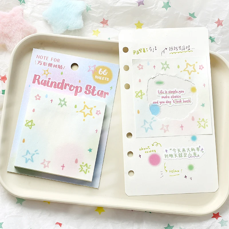 60pcs/lot Kawaii Ins Message Memo DIY Handmade Material Scrapbook Background Paper Korean Japanese School Office Supplies thumbnail 6
