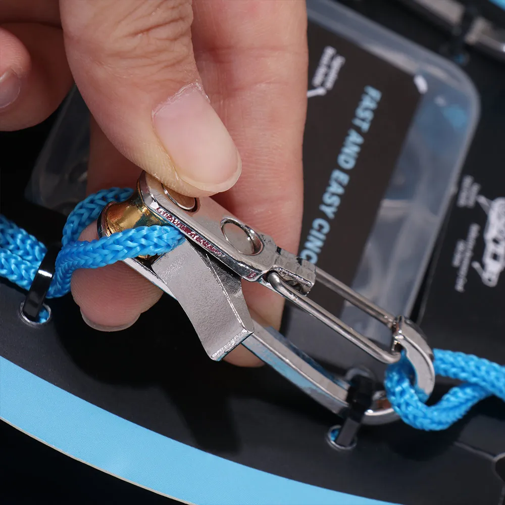 Lock Buckle Rope with Roller Tensioner 6 Hooks Heavy-duty Paracord Adjusters Easy operation Quick Adjust Cable Puller Camping thumbnail 6