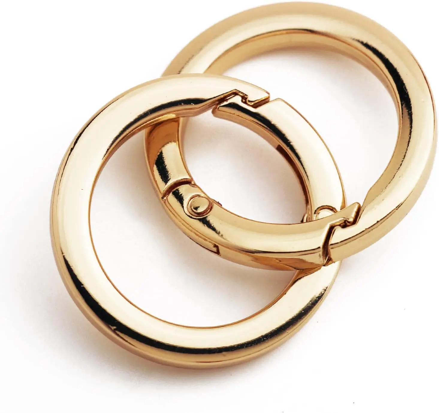 2-10Pcs/lot Spring Gate O Ring Openable Keyring Key Leather Bag Handbag Belt Strap Pendant Buckle Snap Clasp Clip Trigger Hook thumbnail 3