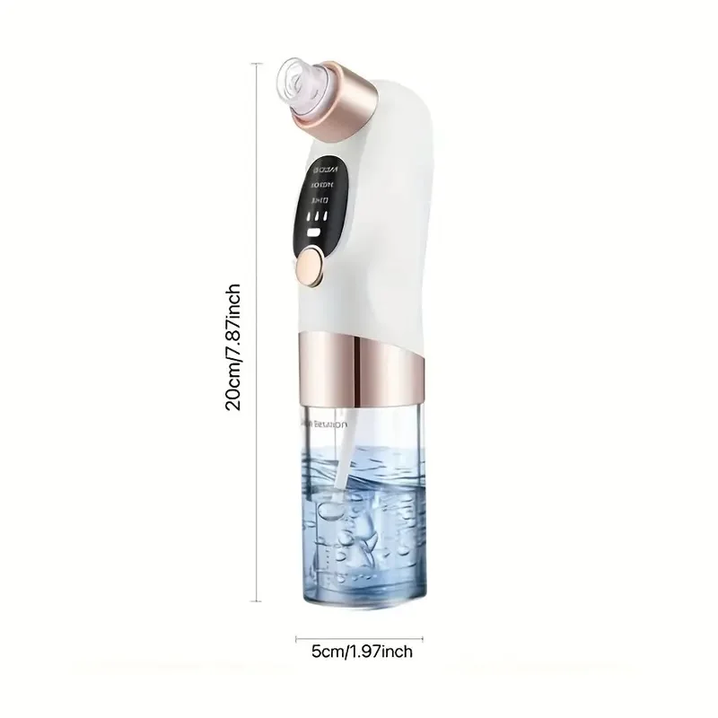 USB charging blackhead cleaning and beauty device - portable facial pore cleaner with 5 probes for gentle and safe cleaning thumbnail 2