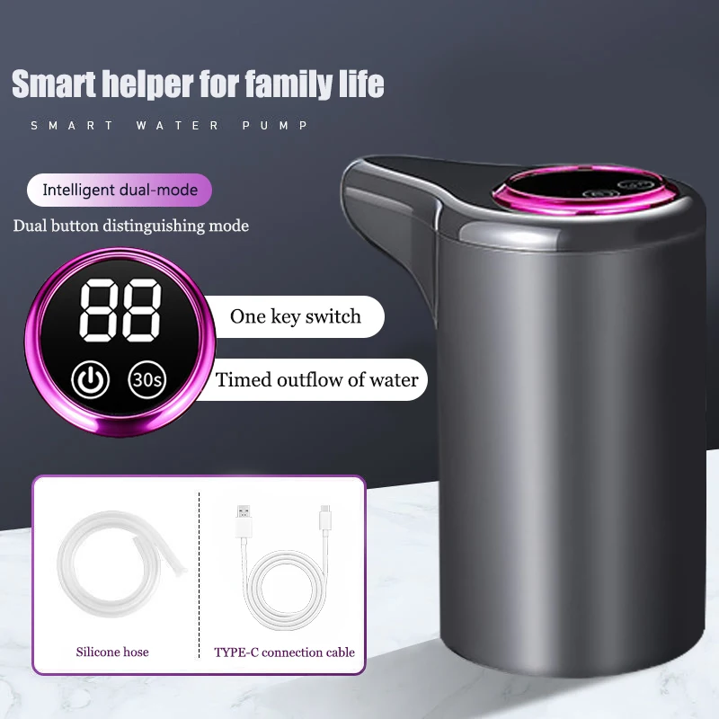 Electric water pump, automatic intelligent household bottled purified water dispenser, USB charging, wireless water pump thumbnail 4