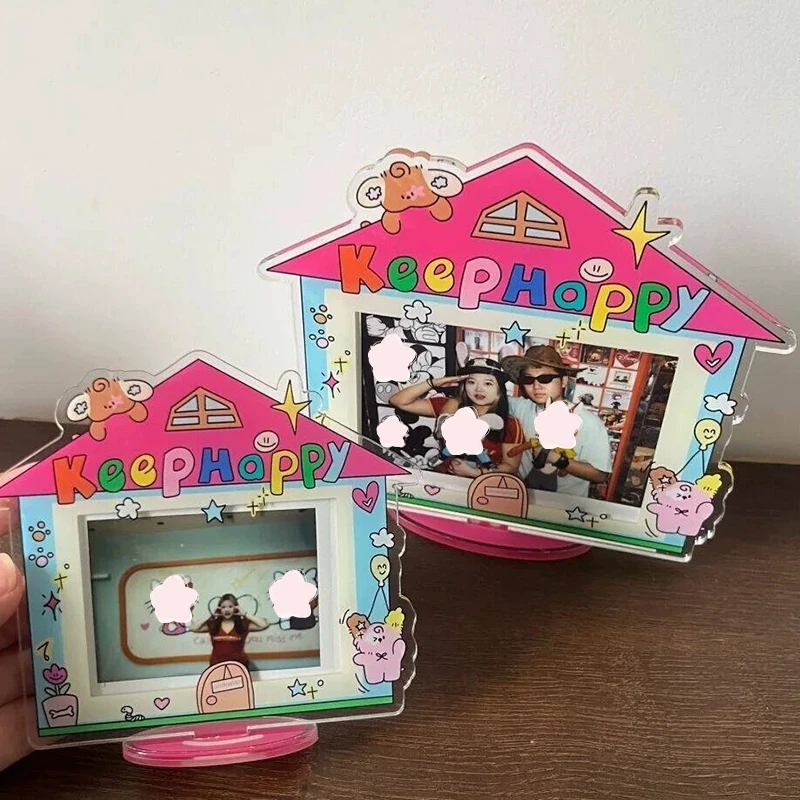 INS Acrylic Photo Frame 3-inch Small Card Photo Display Standing Sign Idol Card Picture Frame Card Holder Protective Case thumbnail 6