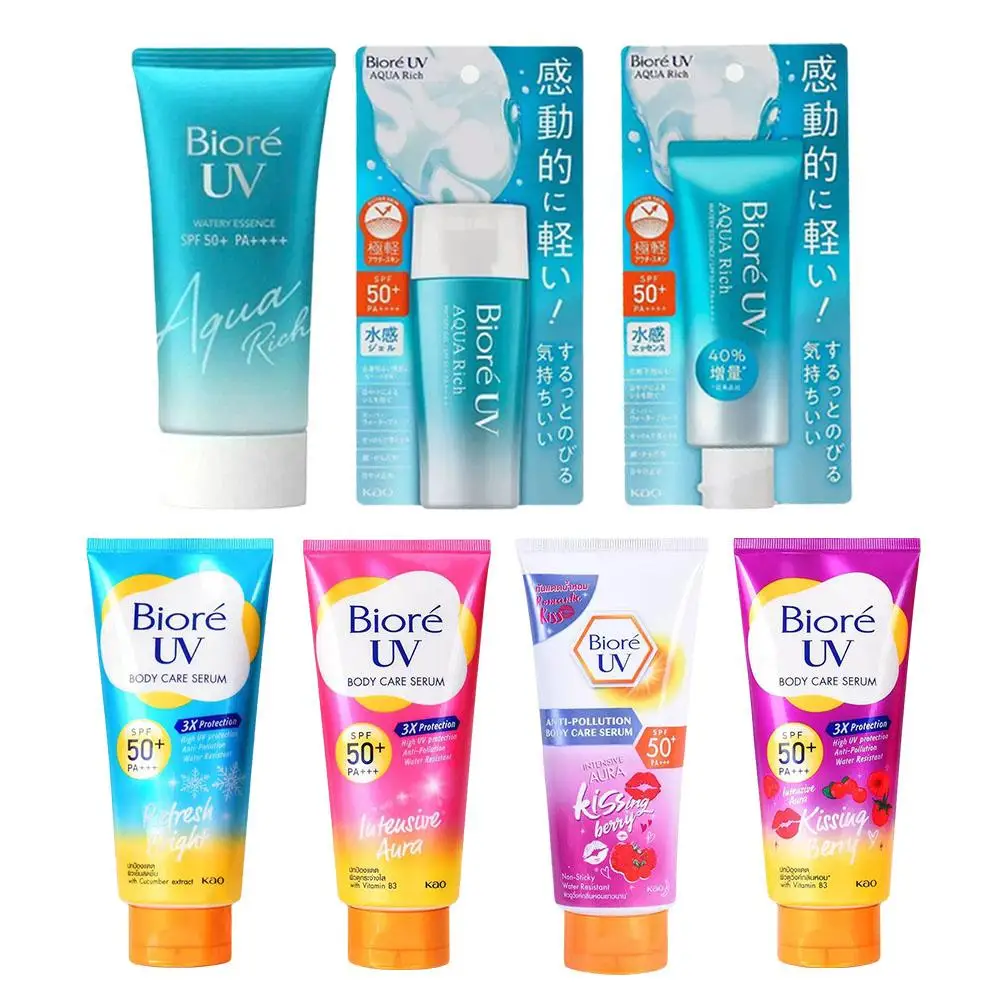 Japan Biore Facial Moisturizer Spf Solar Sun Block Gel Facial Sunscreen Isolation Lotion Refreshing Non-greasy Sun Protector