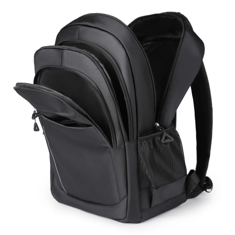 Durable Backpack | Universal Leisure Backpack | Multi-Pocket Travel Bag, Suitable for Business Travel, Short Trips - Black thumbnail 6