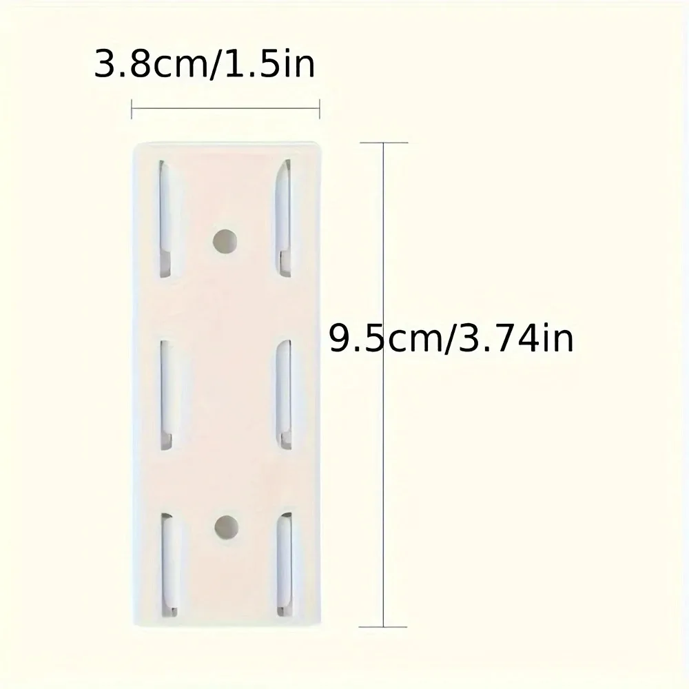 Wall Mounted Self Adhesive Power Strip Fixer Removable Cable Organizer Desktop Socket Holder for Office Home thumbnail 6