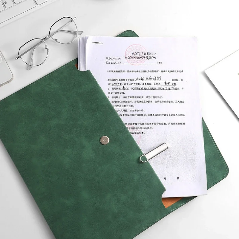 A4 File Storage Bag Simple File Folders Business Office School File Organizer Bags Laptop Sleeve thumbnail 2