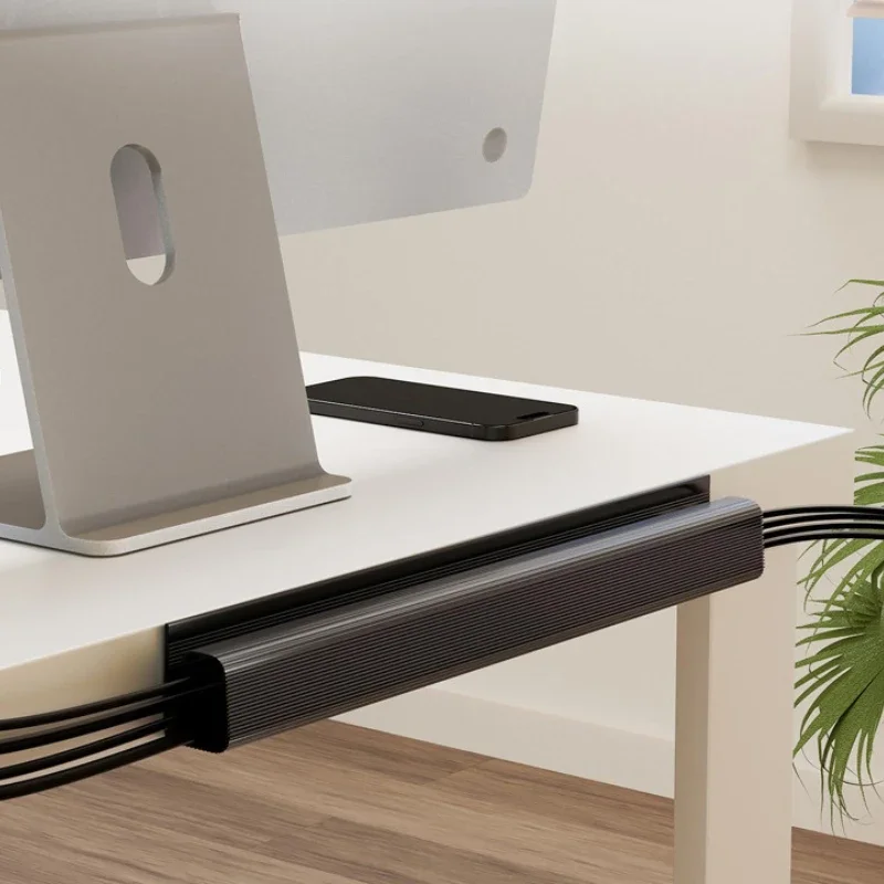 Under-Desk Cable Organizer 40cm Self-Adhesive Cable Management Cables Raceway For Home and Office thumbnail 3