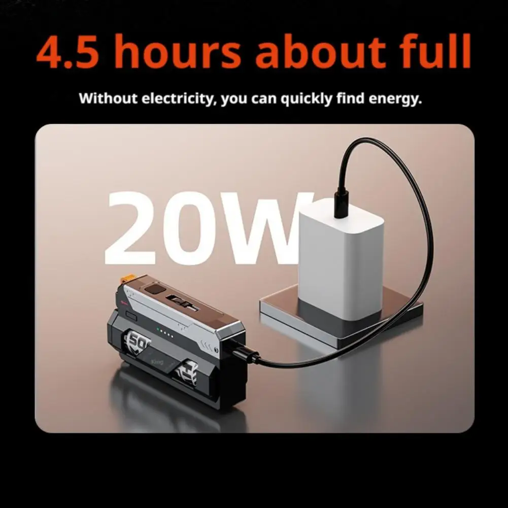 5000mAh/25000mAh Power Bank Replaceable Battery Tactical Mech Wireless Charger Battery for iphone Spare Battery thumbnail 6