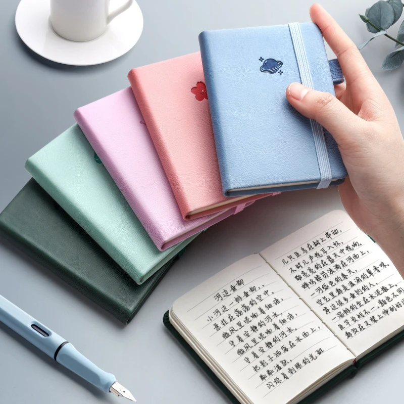 A7 Mini Notebook Pocket Journal Notepad 100 Sheets Memo Pads Agenda Diary Planners For School Office Home thumbnail 2