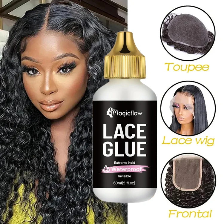 60ml/2fl.oz Waterproof Wig Lace Glue - Strong Hold, Invisible, Quick Dry & Easy Removal - No Odor Adhesive for All Wigs thumbnail 4