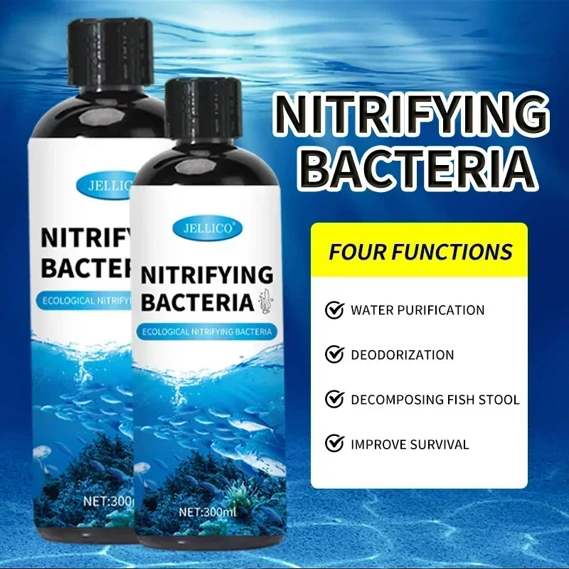 300ml Nitrifying Bacteria Liquid Fish Tank Water Purifier Aquarium Fish Farming Medicine Supplies Fishbowl Water Treatment thumbnail 2