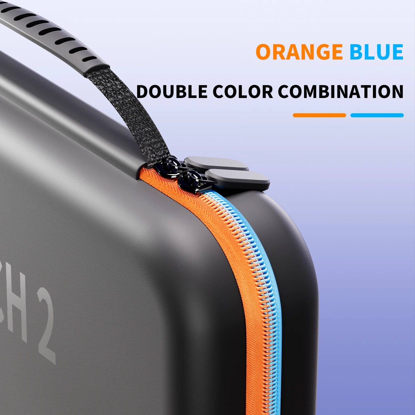 Carrying Case for Nintendo Switch 2 Model, Portable Hard Shell Pouch Carrying Travel Game Bag for Nintendo Switch 2 blue orange thumbnail 3