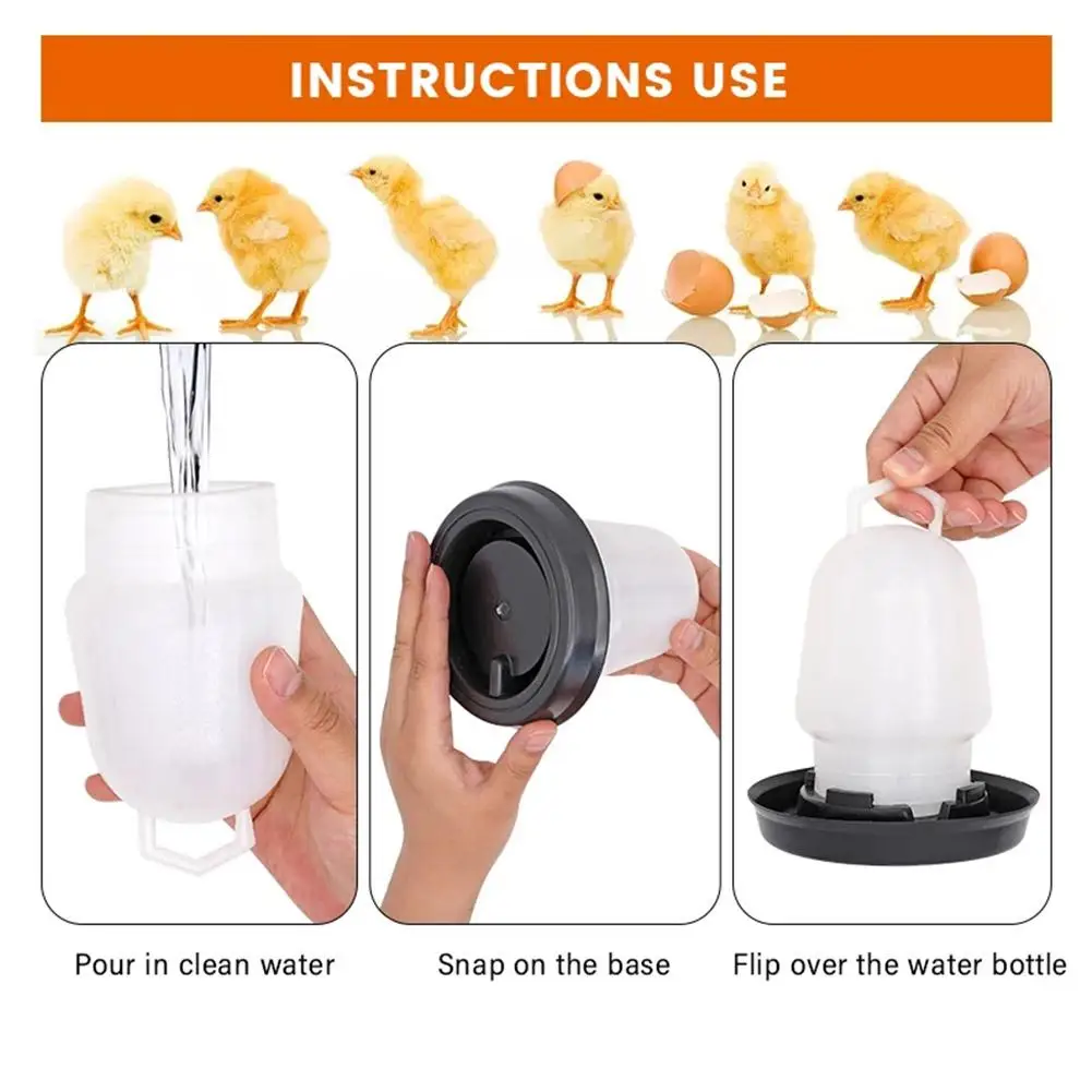 Parrot Drinking Bowl Water Feeder Home Poultry Water Drinking Cup For Birds 1/3/5PCS Chicken Water Pot Automatic Chick Drinker thumbnail 2
