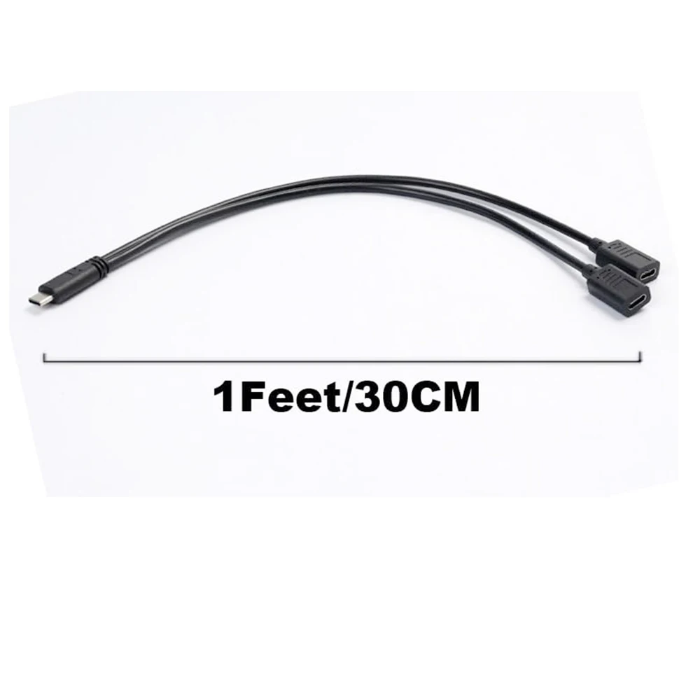 USB C Splitter Charge Cable USB Type C Male to Dual 2 USB Type C Female Splitter Y Charge Connector Cable Only for Charging Mac thumbnail 6